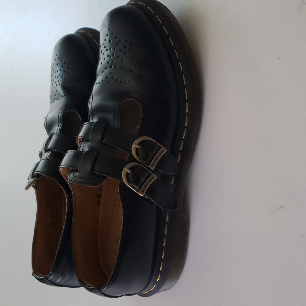 Doc Martens Mary Janes 10 Black Leather School Uniform